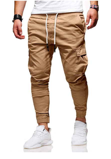 Hayes cargobroek: herenbroek met flexibele elastische taille en functionele opbergruimte.