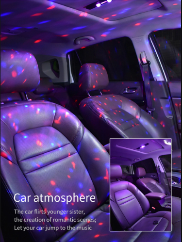 Eenvoudige installatie van auto sfeerverlichting via USB; draadloze LED verlichting verbetert rijervaring.
