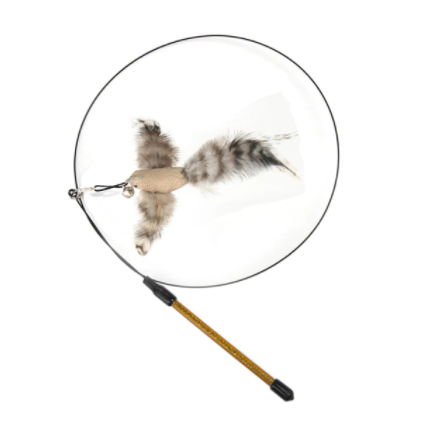 Speeltje voor katten met ingebouwde beweging, ideaal om verveling tegen te gaan en jachtinstinct te prikkelen.