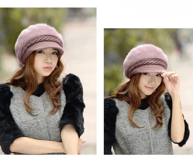 Comfortabele dames wintermuts met klep. Warm, trendy en functioneel fashion accessoire.