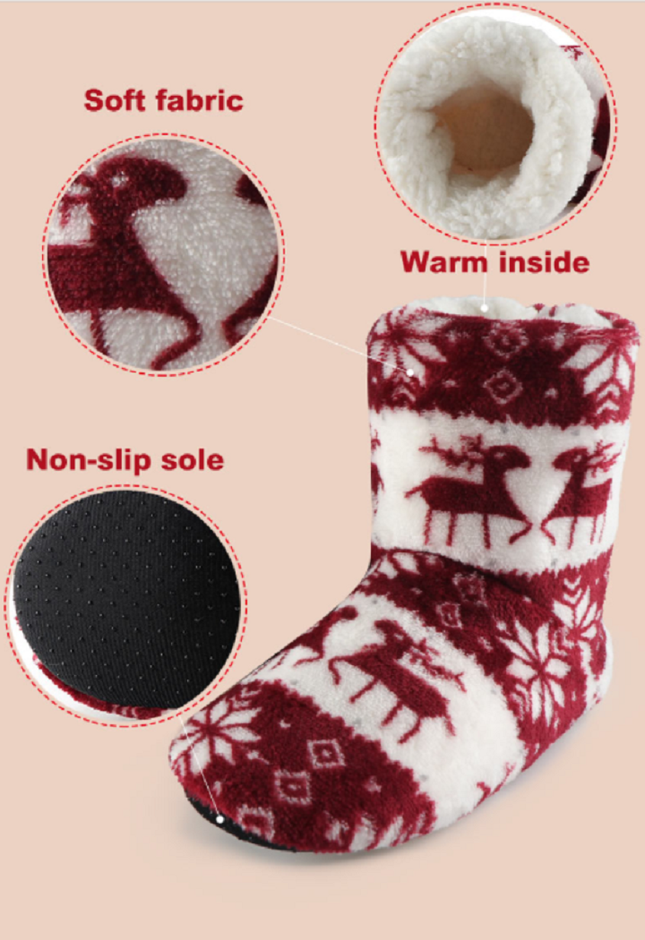 Perfecte warme dames sokschoenen voor ontspanning, met zachte voering en antislip zool.