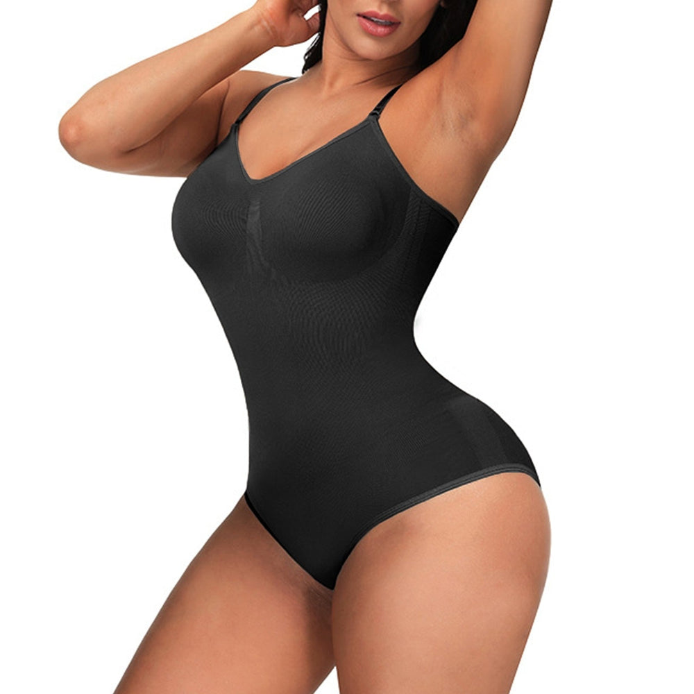 Corrigerend ondergoed: figuurvormende dames body shaper met buikcorrectie en lage rug.