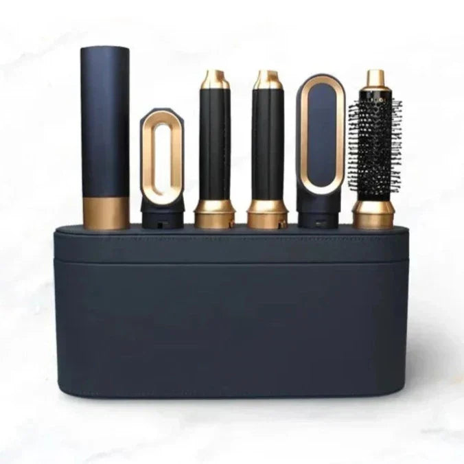 Creëer prachtig volume met de AuraStyle 5-in-1 haarstyler, perfect voor dames die snel professionele styling willen.
