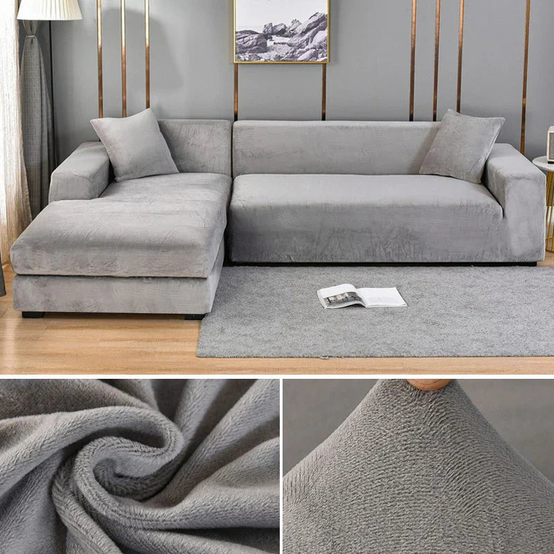 Eenvoudig te installeren elastische bankhoes. Duurzame meubelbescherming die je bank een frisse en nette look geeft.