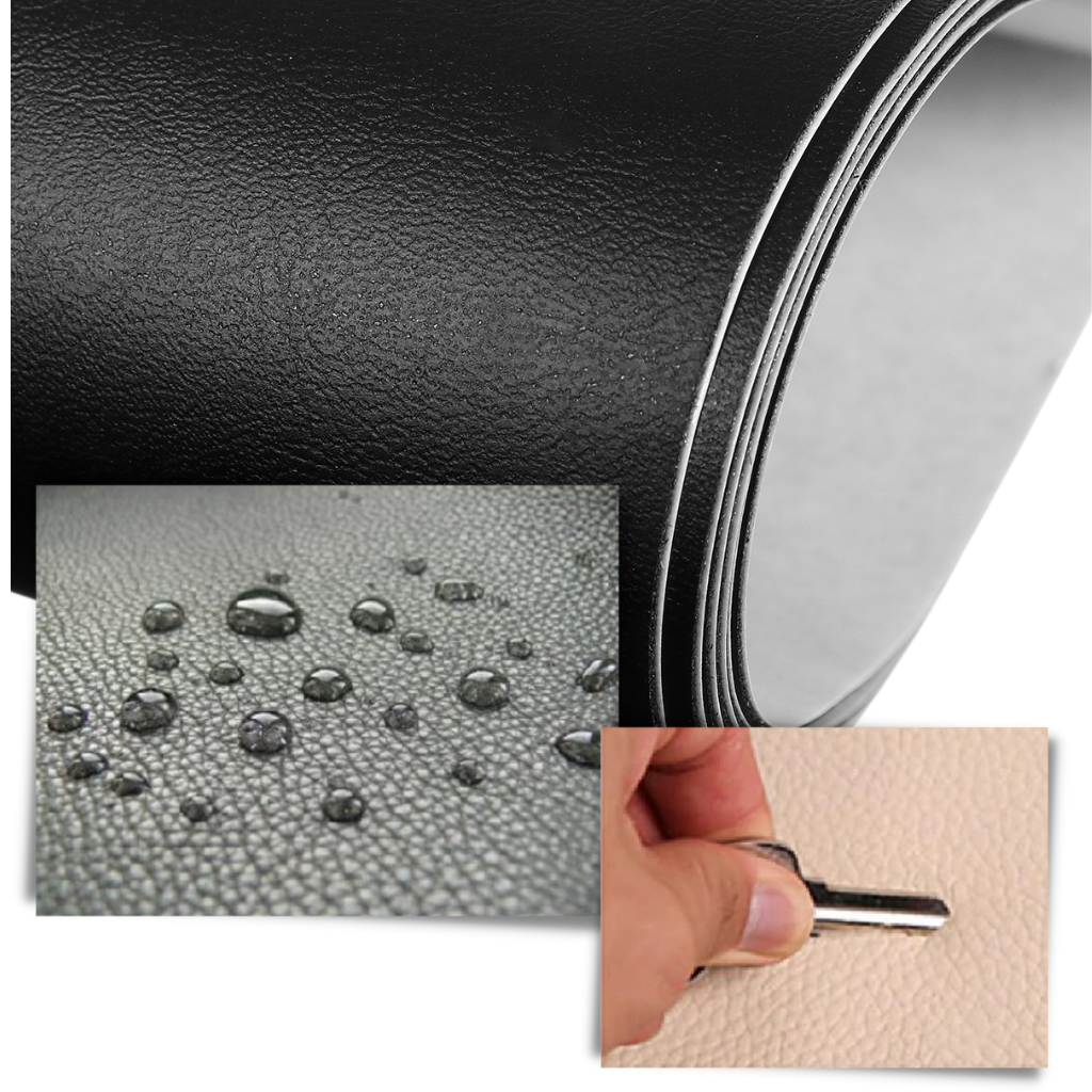 Duurzame zelfklevende patch voor leer reparatie; herstel bankstellen, autostoelen of tassen snel en effectief.