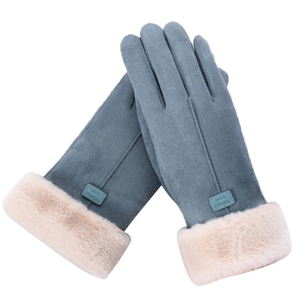 Stijlvolle dames winterhandschoenen met fleece voering, touchscreen compatibel en waterdicht. Comfortabel.