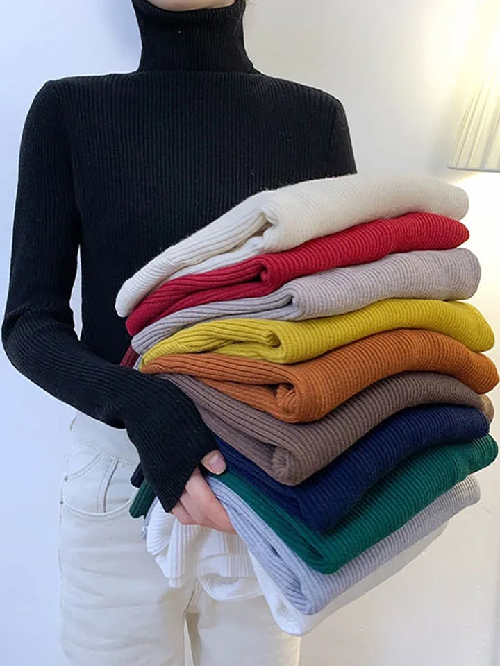 Casual dames coltrui, comfortabel en warm. Ideaal voor dagelijks gebruik in de winter.