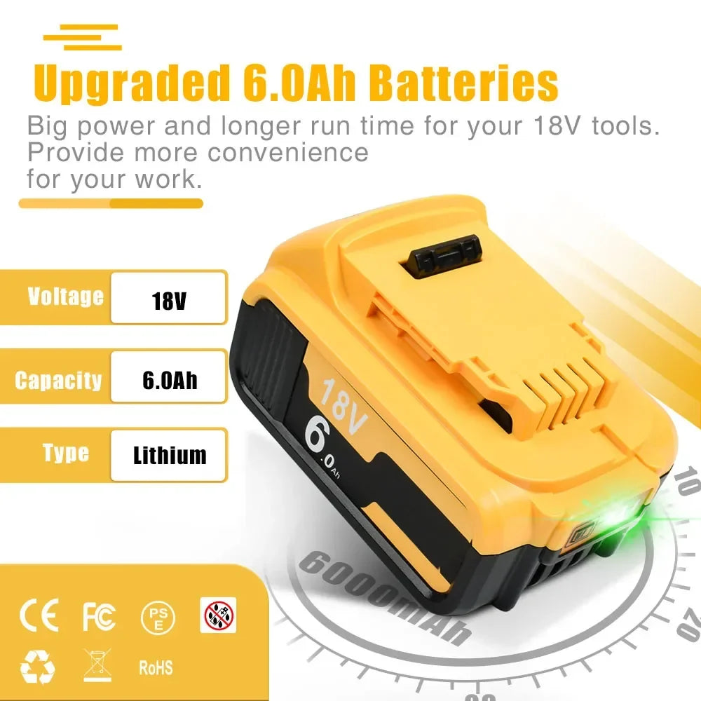 Krachtige 20V accu voor boormachine en schroefmachine, Li-ion batterij voor langdurig gebruik.