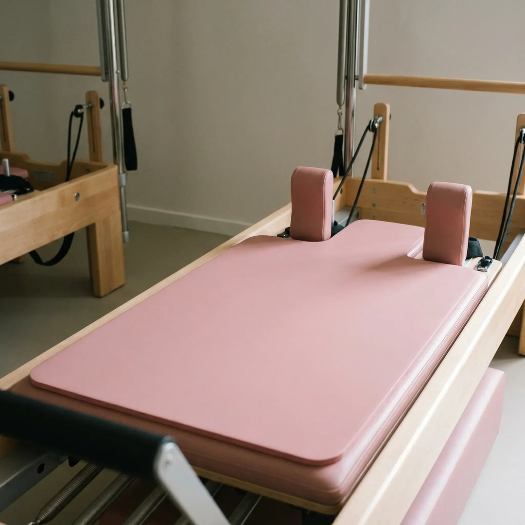 Pilates reformer pad: biedt comfort & hygiëne tijdens training. Antislip pilatespad, unisex.