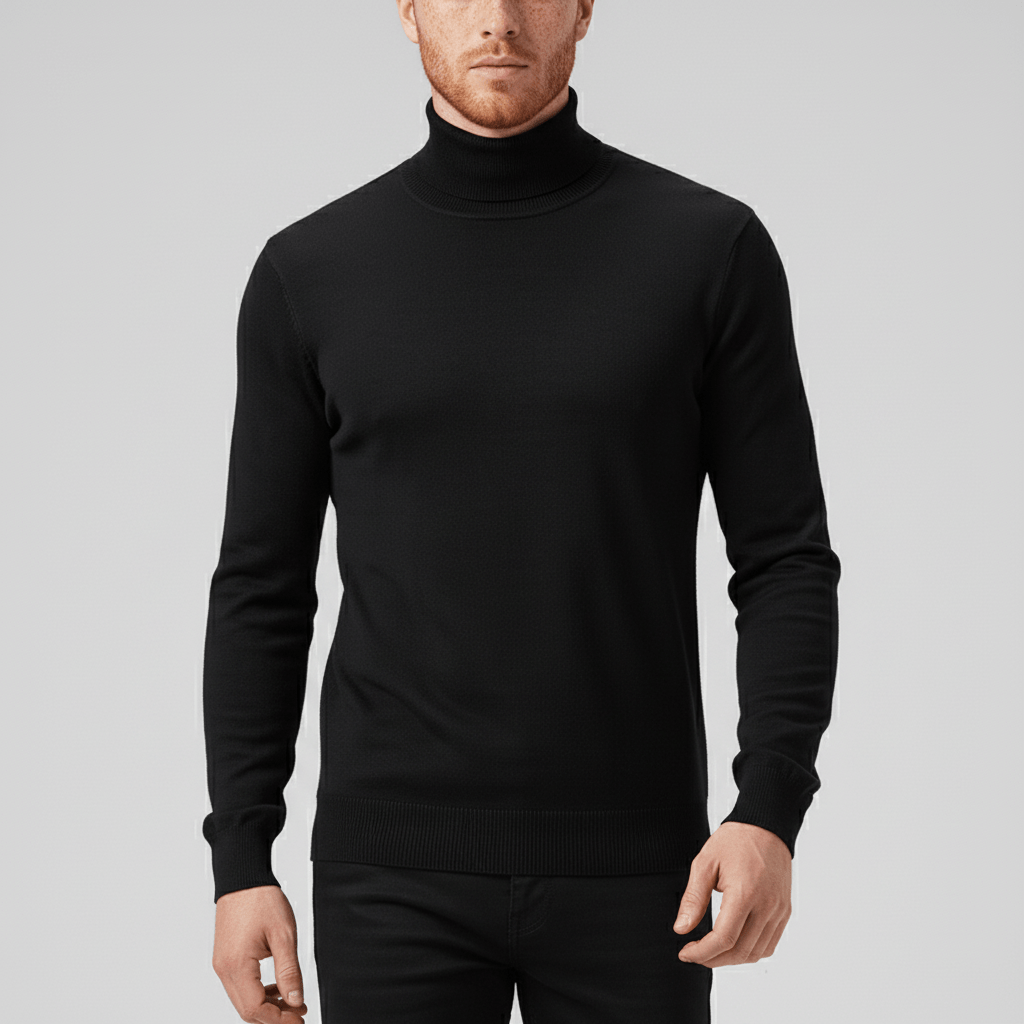 Slim-fit coltrui Toby, flexibel en stijlvol voor de actieve man. Perfect voor dagelijks comfort.