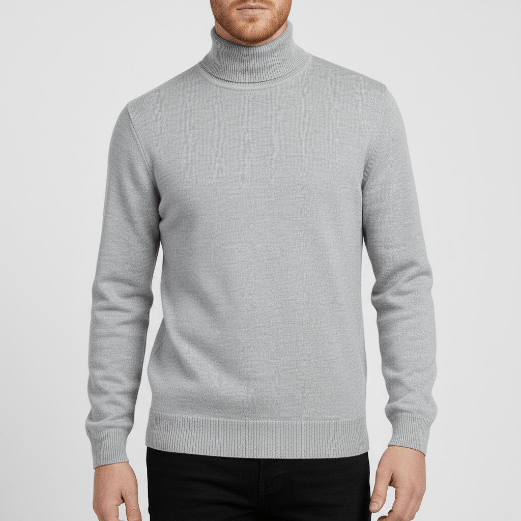 Essentiële slim-fit coltrui voor heren. Ideaal als warme onderlaag of stijlvolle bovenlaag in de winter.