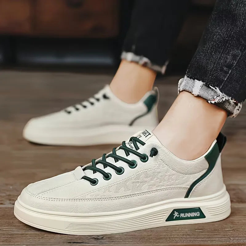 Verhoogde zool platform sneakers voor heren, comfortabel en stijlvol voor elke casual gelegenheid.