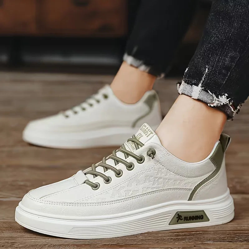 Lichte heren platform sneakers, ideaal voor lente en zomer, met comfortabele verhoogde zool.
