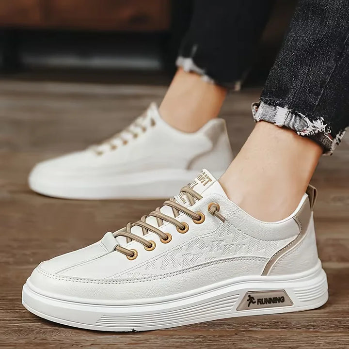 Stijlvolle heren platform schoenen met comfortabele verhoogde zool, ideaal voor lente/zomer casual looks.