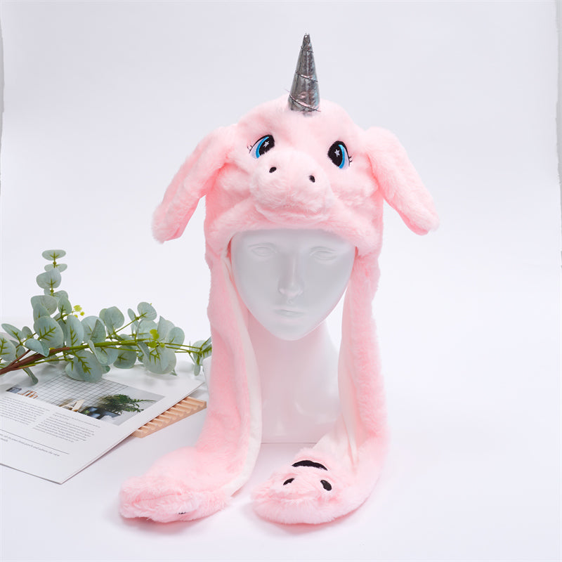 Cosplay kattenmuts met bewegende oren, ideaal voor evenementen en leuke foto's.