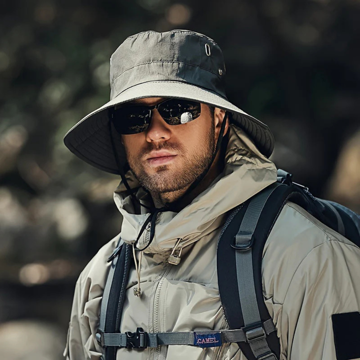 Ademende, opvouwbare unisex zonnehoed voor reizen, met UV-bescherming. Perfect hoofddeksel voor elke outdoor activiteit.