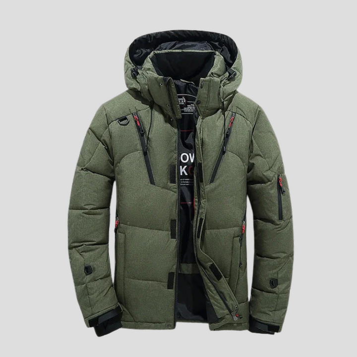 Comodos heren donsjack: stijlvolle winterjas met uitstekende isolatie. Verfijnde en warme bovenkleding.