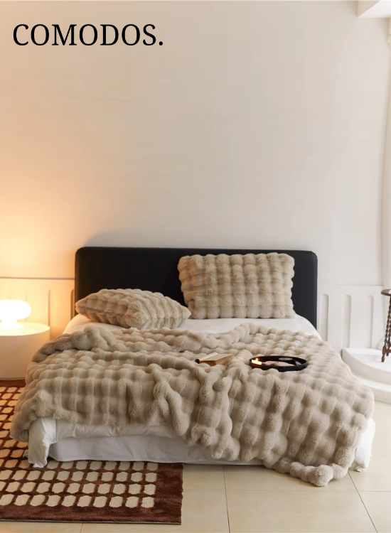 Hoogwaardige CloudCozy deken met ultiem comfort; een warme en gezellige toevoeging aan elk seizoen.