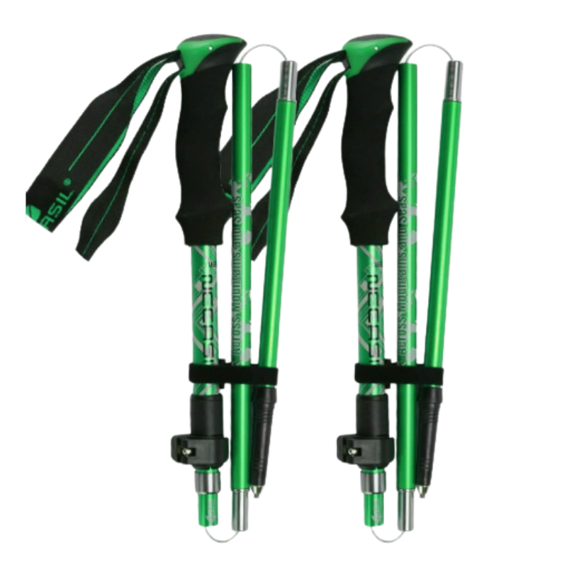 Hoogwaardige opvouwbare nordic walking stokken, verstelbaar en lichtgewicht voor elke wandelaar. Essentiële sportuitrusting.