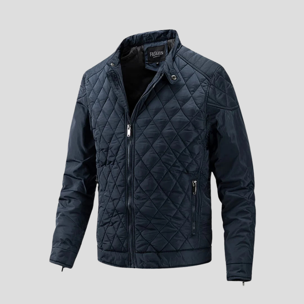 Moderne heren gewatteerde jas; stijlvolle bovenkleding voor elk seizoen. Waterafstotend & warm, casual look.