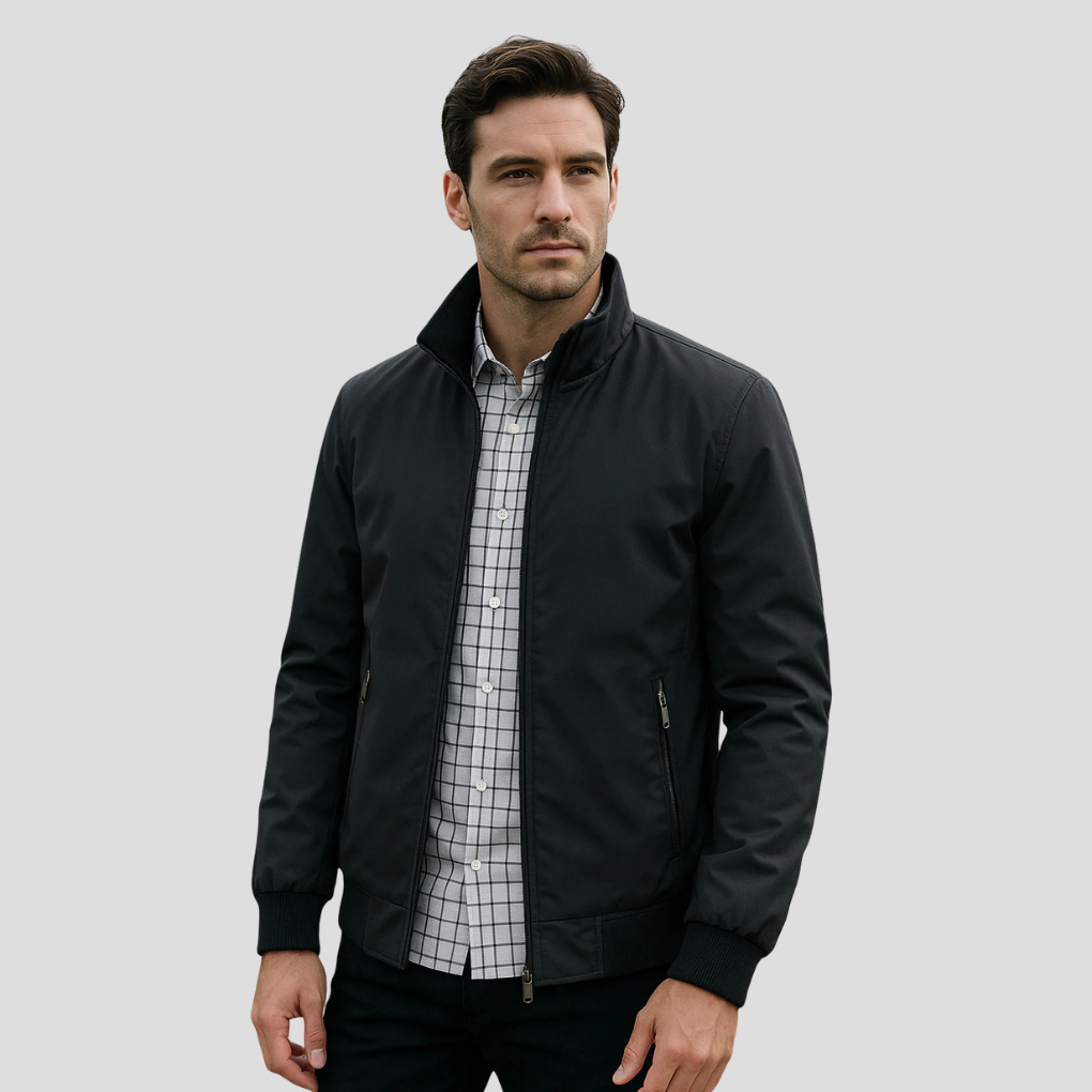 Moderne heren zomerjas; stijlvol, lichtgewicht en veelzijdig. Ideaal voor casual mannenmode in de lente/zomer.