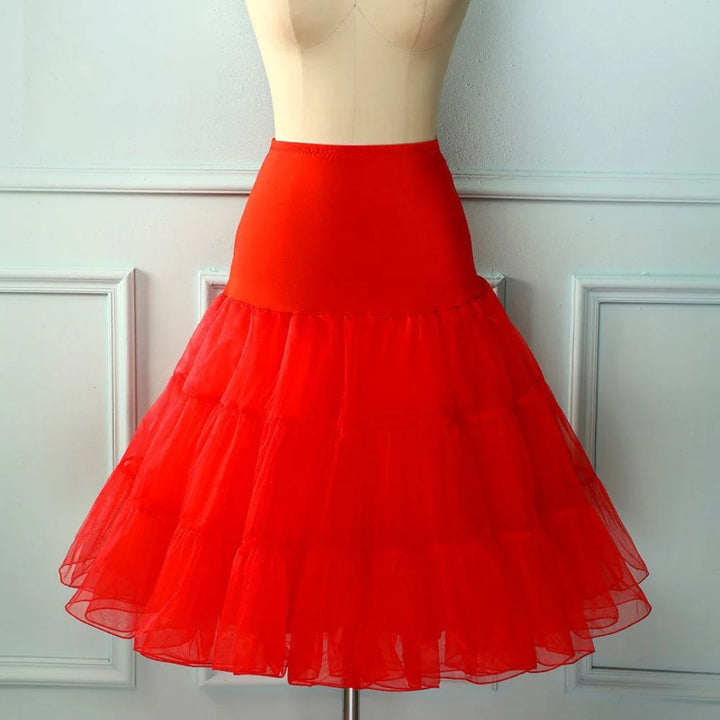 Witte dames tutu petticoat rok, ideaal voor een elegante feest outfit met glamour. Comfortabele en stijlvolle feestkleding.