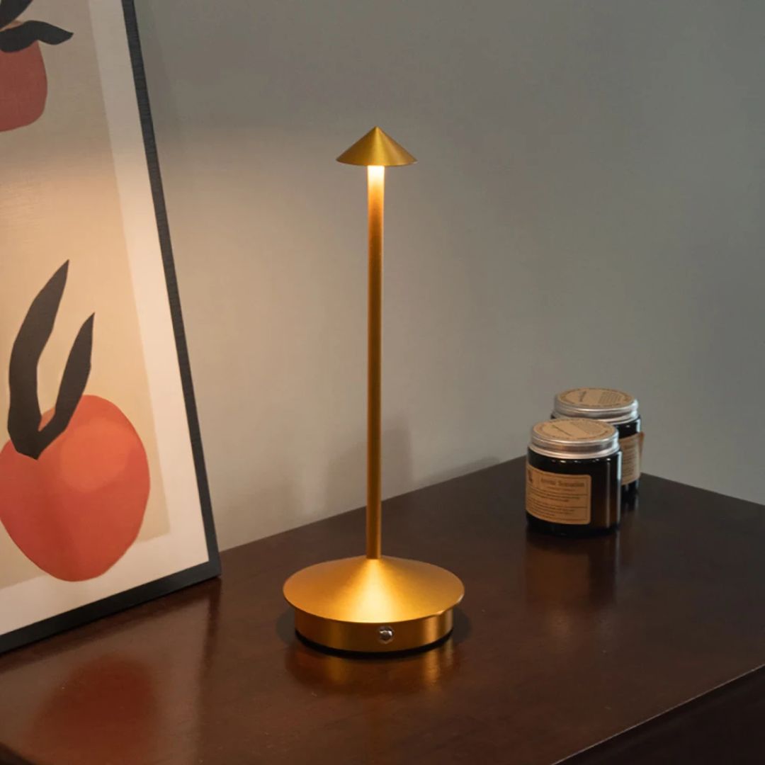 Snoerloze LED tafellamp, perfect voor terras, balkon of als extra sfeerverlichting overal.
