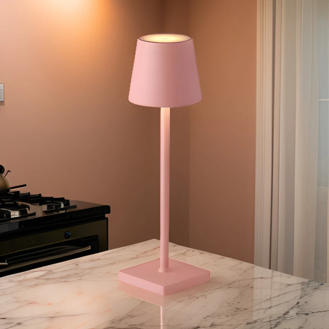 Multifunctionele draadloze LED tafellamp, USB oplaadbaar. Dimbaar sfeerlicht voor binnen- & buitenverlichting.