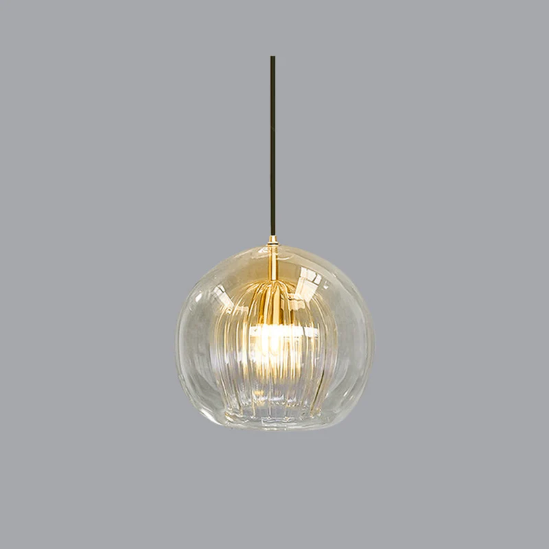 Moderne bol LED hanglamp Aurora Sphere, geschikt voor boven de eettafel of in de hal.