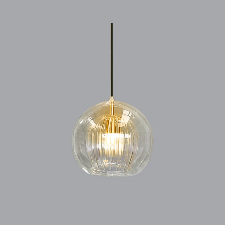 Moderne bol LED hanglamp Aurora Sphere, geschikt voor boven de eettafel of in de hal.
