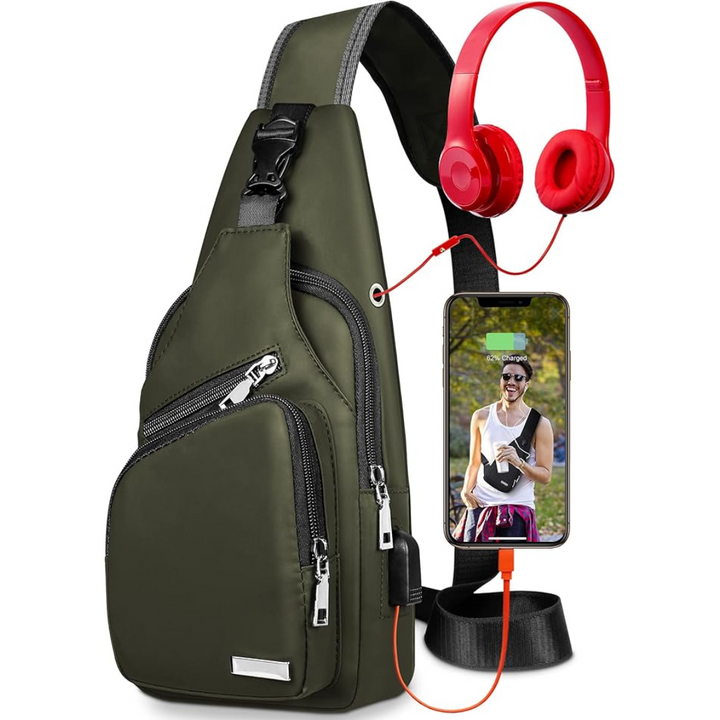 Moderne WaveSling dagrugzak, een functionele en trendy accessoire voor onderweg.