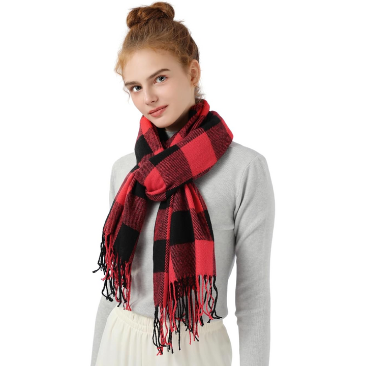 Elegante dames kasjmier sjaal, ideaal als warme overslagdoek. Stijlvol voor wintermode.