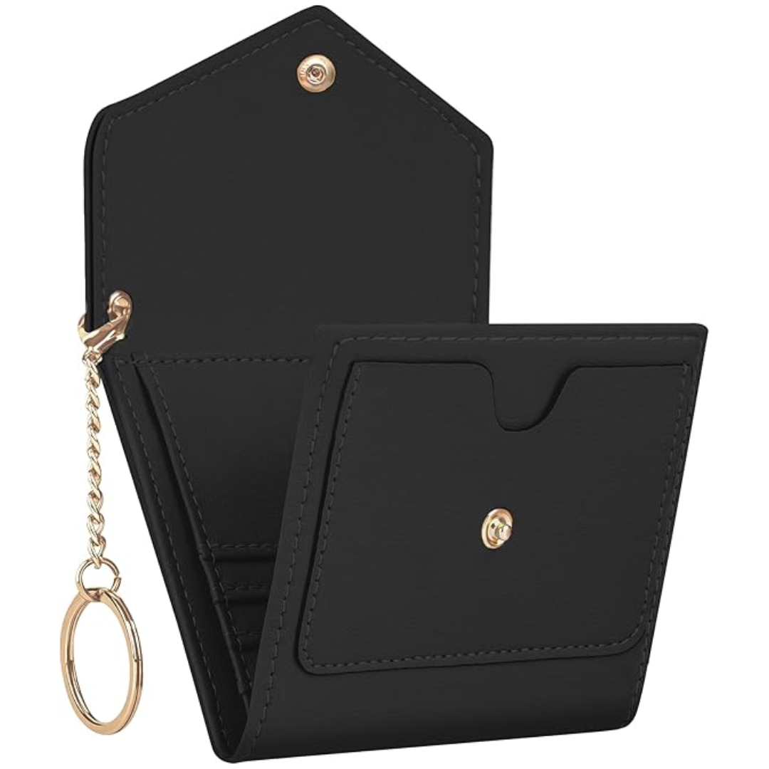 Veelzijdige compacte trifold dames portemonnee. RFID-blokkering en stijlvol PU leer accessoire.