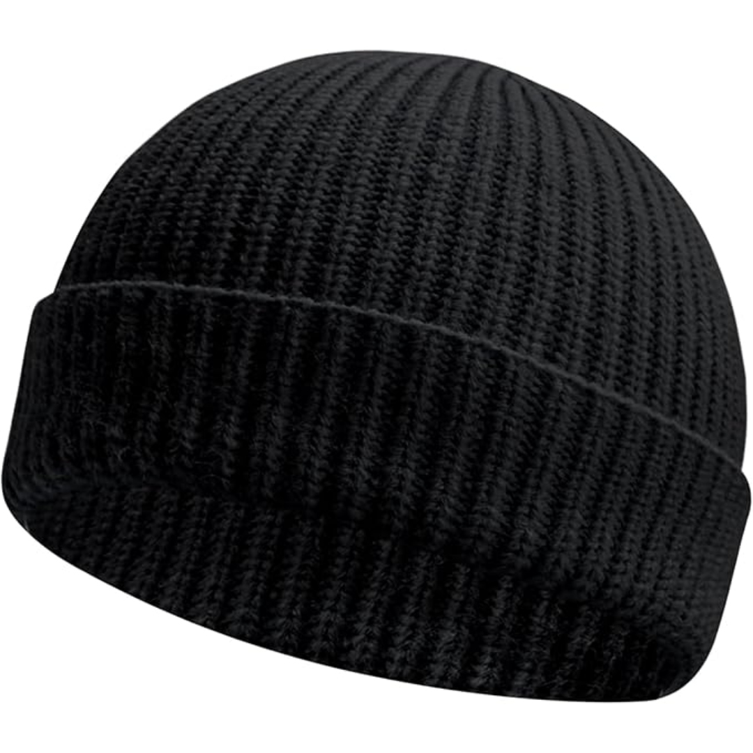 Outdoor gebreide winter beanie, biedt optimale bescherming tegen de kou voor actieve mensen.