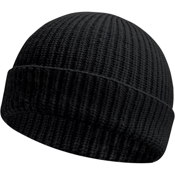 Outdoor gebreide winter beanie, biedt optimale bescherming tegen de kou voor actieve mensen.
