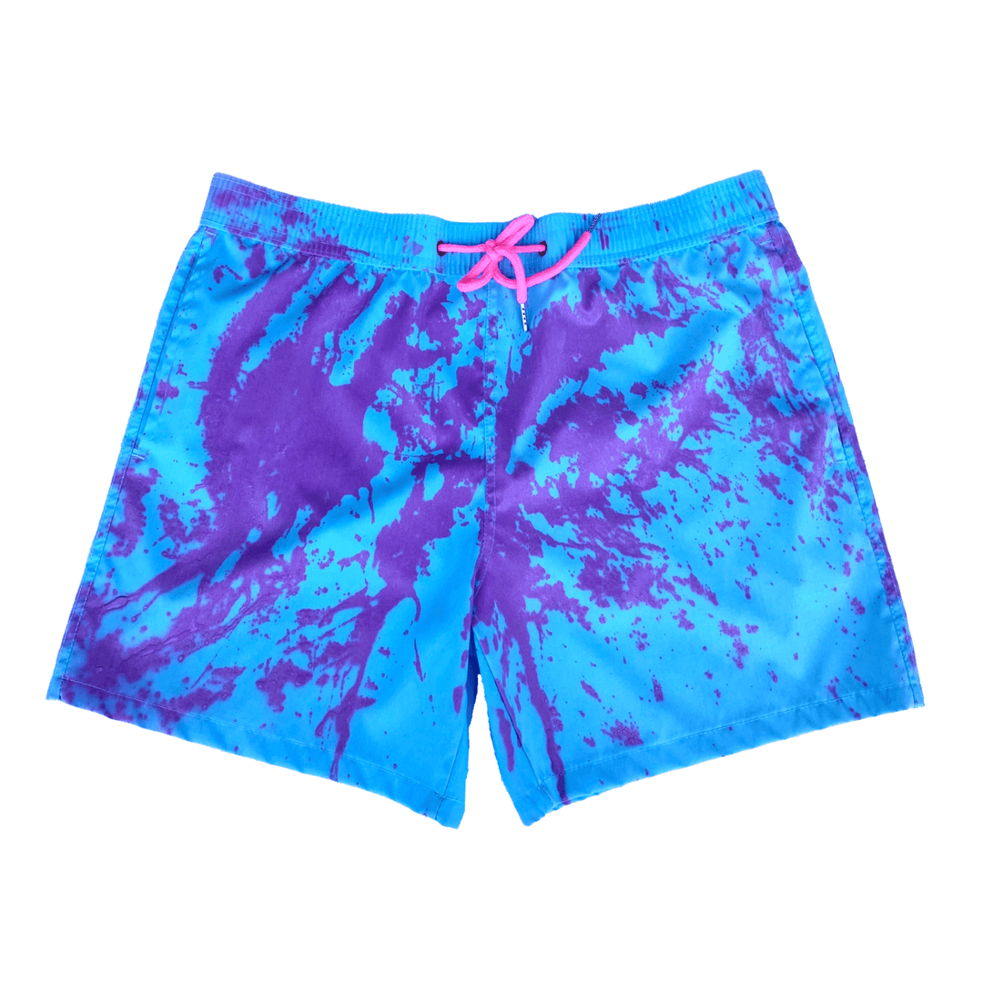 Heren zwemshorts met magisch kleurveranderend effect; de perfecte sneldrogende strandkleding.
