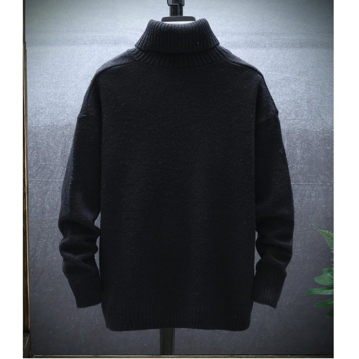 Dikke heren coltrui, comfortabel voor casual mode. Warme turtleneck, ideaal als basic kledingstuk in de winter.