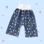 Donkerblauw met beren