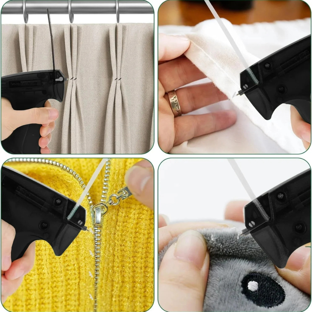 Compacte mini naaimachine, ideaal voor beginners en snelle reparaties. Draagbaar voor thuisgebruik en op reis.