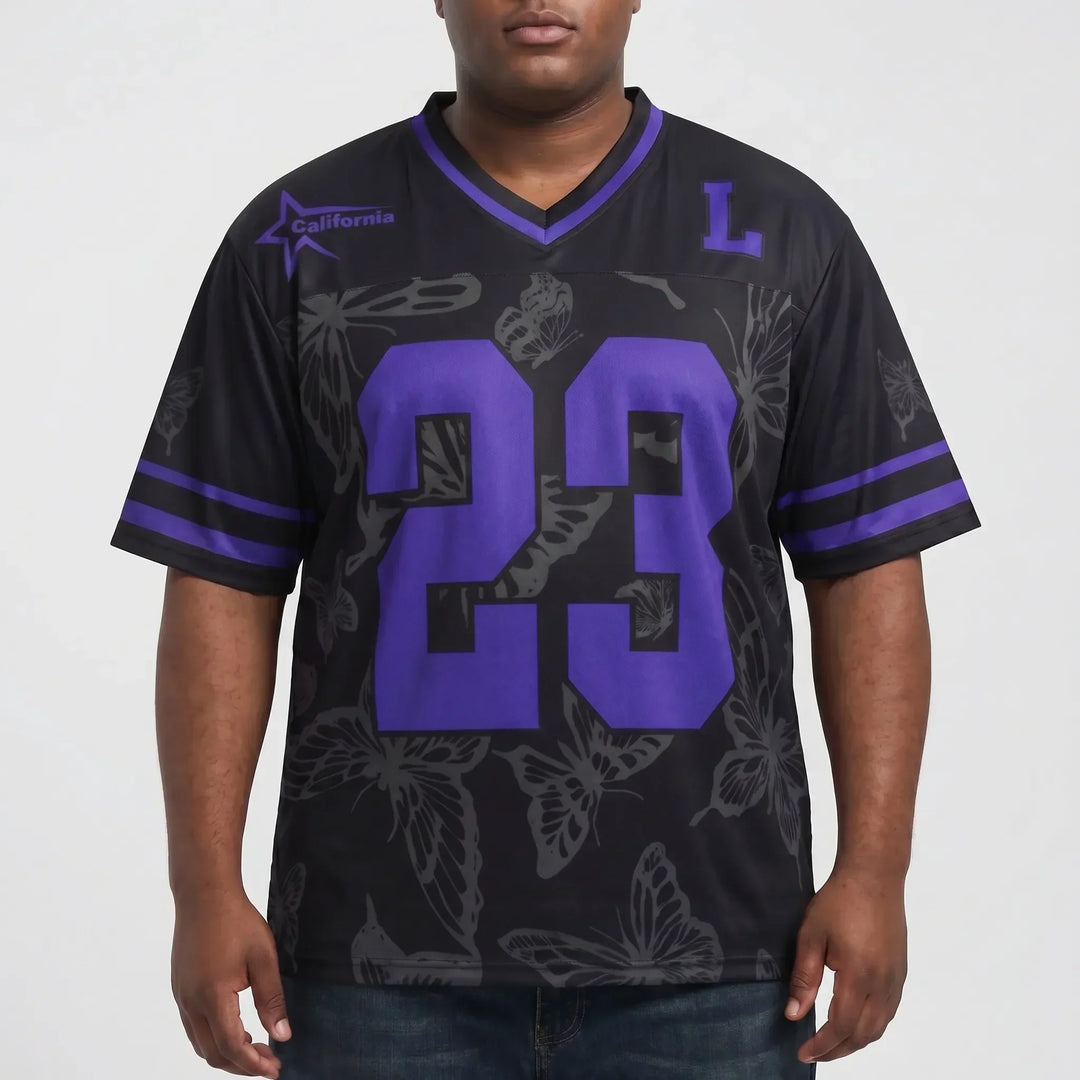Plus size heren zomer t-shirt, V-hals, comfortabel en ademend. Een must-have voor uw garderobe.