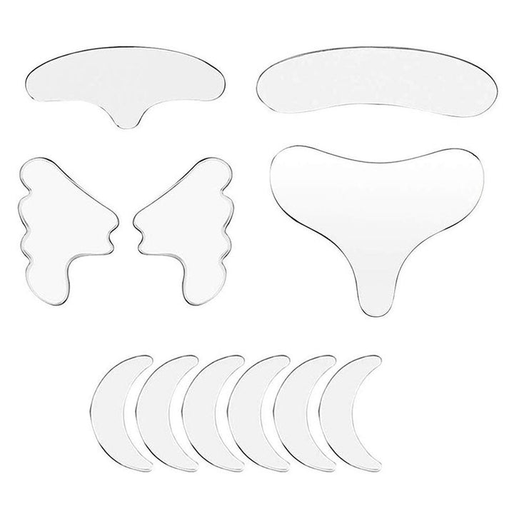 Complete 11-delige set met anti-rimpel patches voor intensieve huidverjonging en glans.