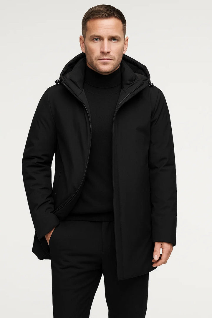 Oscar waterafstotende herenjas, de ideale bovenkleding voor een stijlvolle, droge look in de winter.