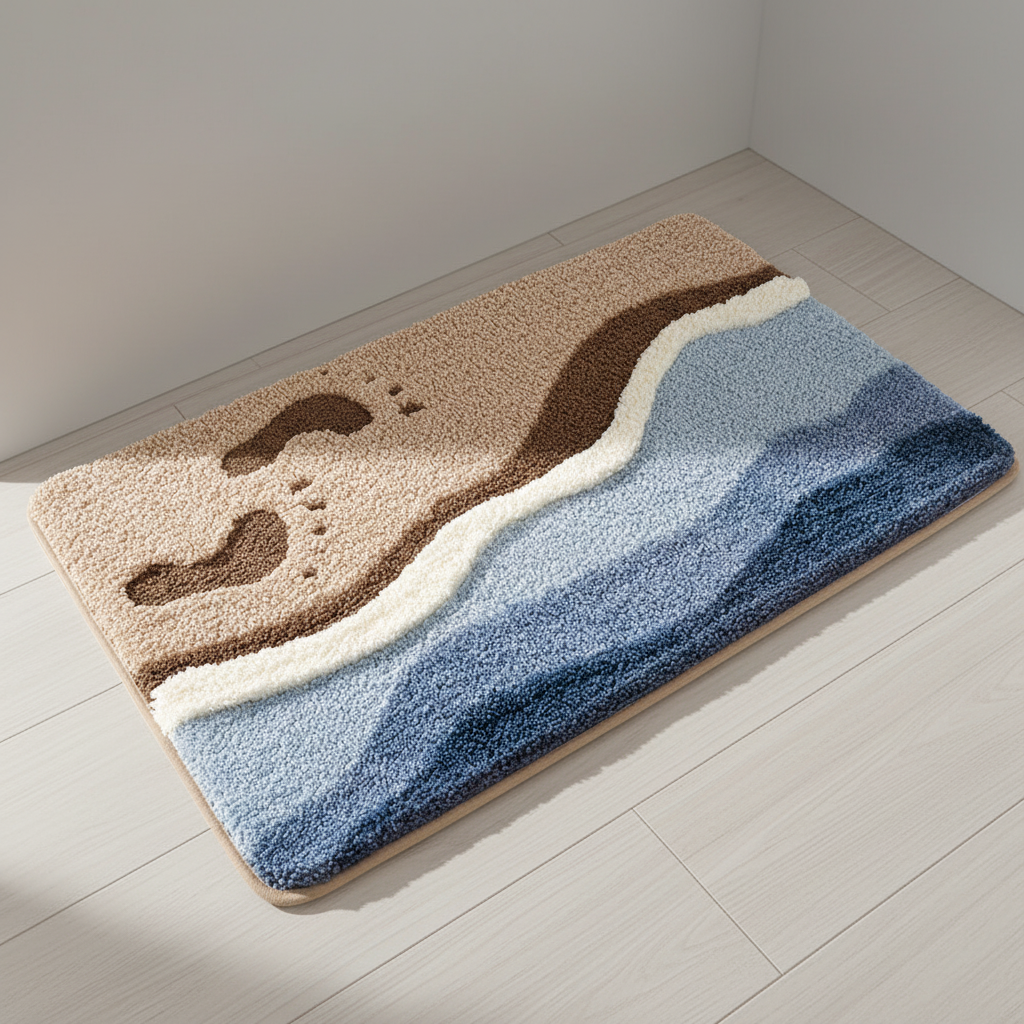 Zachte pluche badmat voor ultiem comfort in de badkamer. Antislip en heerlijk warm aan de voeten.