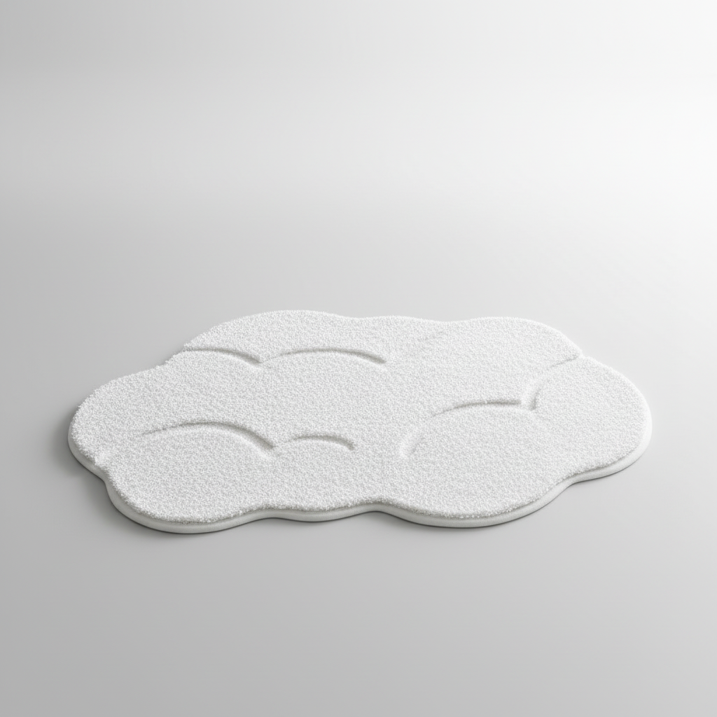 Luxueuze, zachte pluche badmat met antislip-onderkant. Ideaal voor een veilige en warme badkamerervaring.