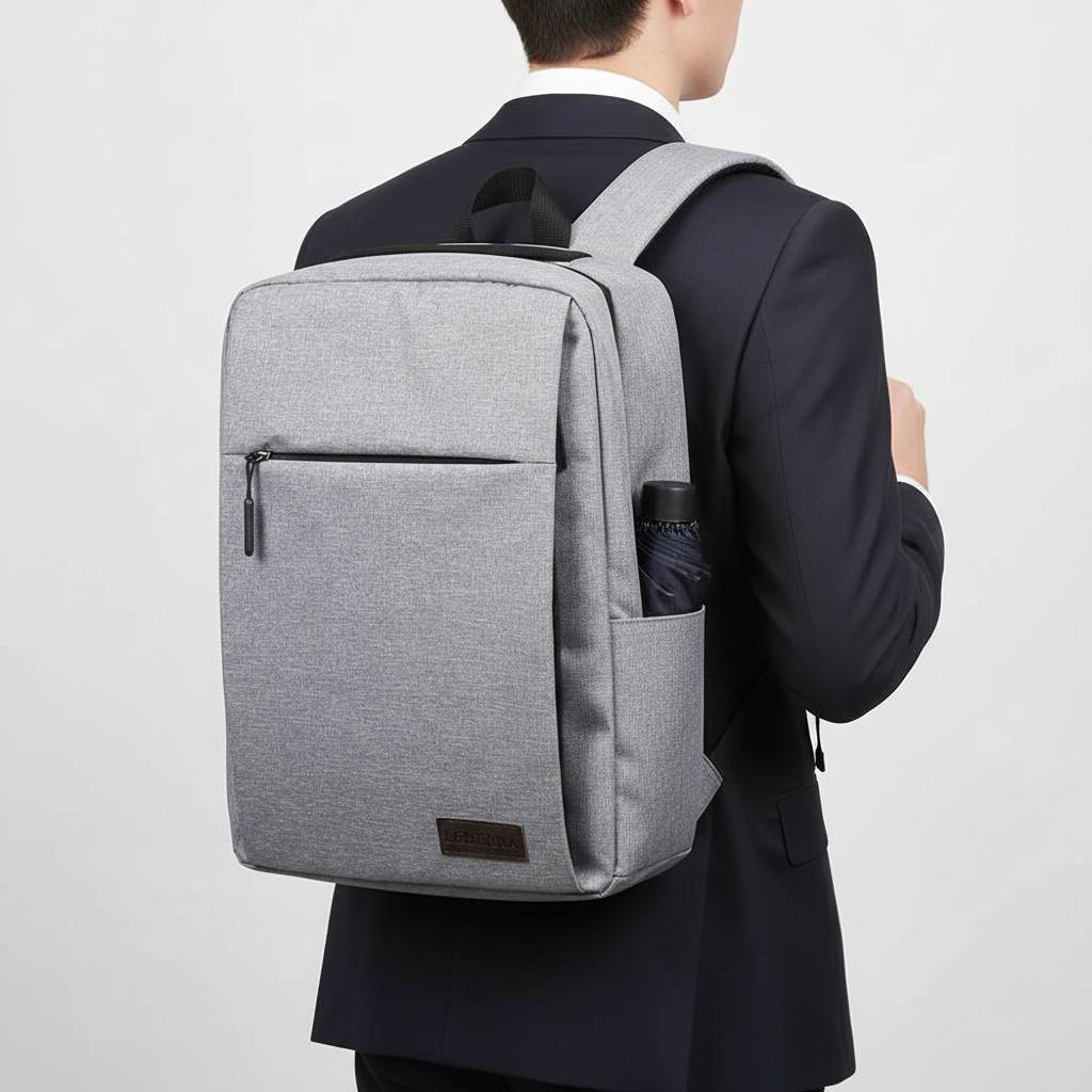 Waterdichte SlimBack multifunctionele rugzak met USB-poort, perfect als reistas en werktas.