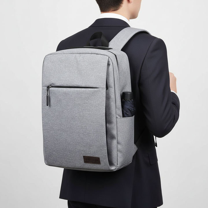 Waterdichte SlimBack multifunctionele rugzak met USB-poort, perfect als reistas en werktas.