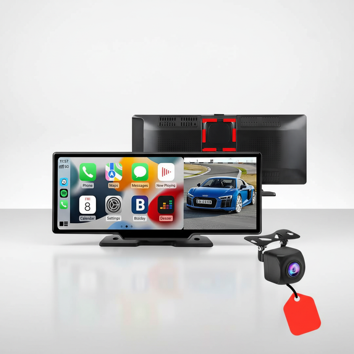 Draadloze auto adapter voor CarPlay en Android Auto. Verbind je telefoon eenvoudig voor veilige navigatie en entertainment.