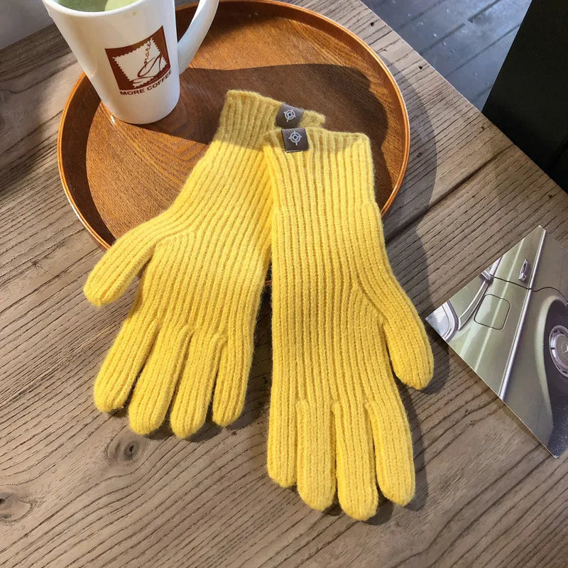 Isolde dames winterhandschoenen van zacht katoen; isolerend, warm en met handige touchscreen vingers.