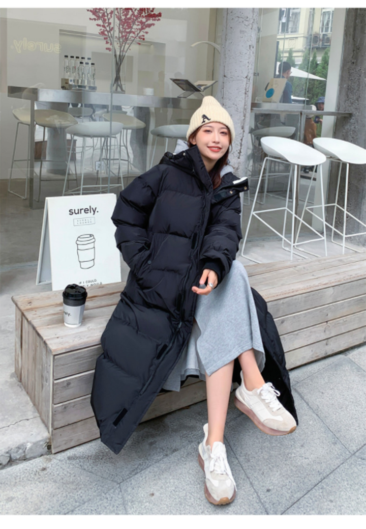 Lange Dames Winterjas, Waterbestendig: Zwarte Dony Dons parka voor dames, biedt warmte en stijl in de wintermode.