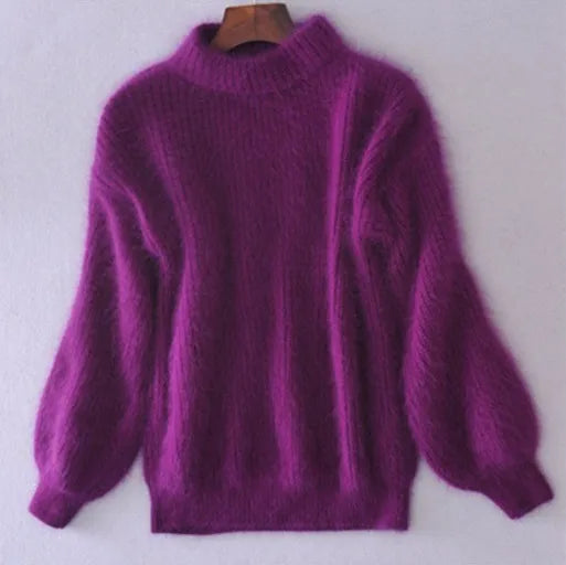 Veelzijdige casual gebreide damestrui Livia, ideaal als warme vrouwenkleding voor elke gelegenheid.
